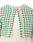 girls chic green dress for Eid parties and everyday elegance
