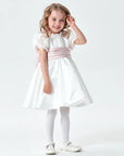 white dress for girls, little girl white dress