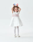 white dress for girls, little girl white dress