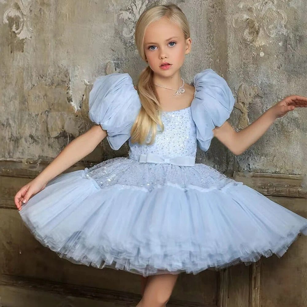 Girls Tulle Bridesmaid Dress Pink / US 8Y Girls Tulle Bridesmaid Dress Pink / US 8Y