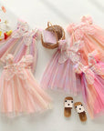 colorful dress for little girls
butterflies dress for girls
