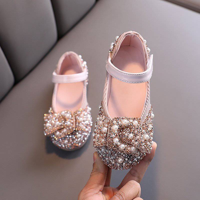Girls Party Shoes with Shiny stone - Main Image