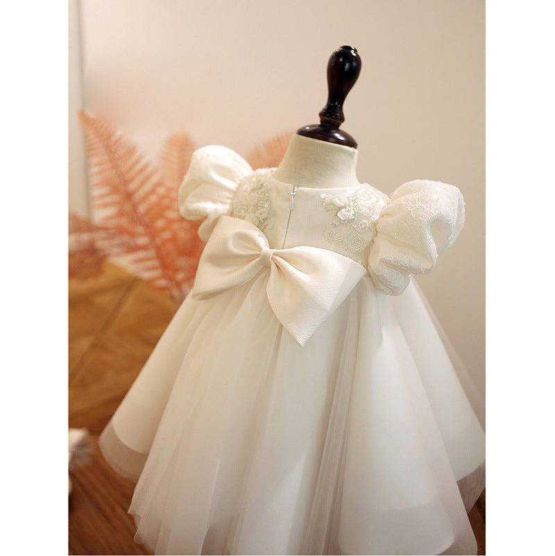 Little Baby Girl Dress in White Little Baby Girl Dress in White