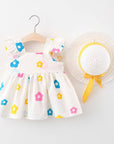 baby summer girl occasion dress for special short sleeve daily baby outwear dress
صيفي فستان يومي