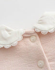 baby winter dress for little girl in pink color with detail, long sleeve
فستان بنات شتوي يومي