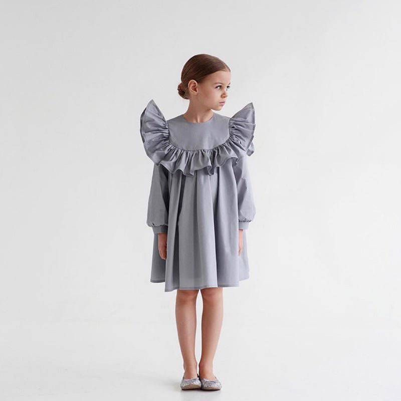 a grey dress in spanish Pocket T-shirt Dress- Spanish Olive XL