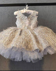 Luxury Lace Cute Knee Princess Dress - LITTLE BEDOUIN