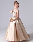 little girl party wedding dress off should one side should dress