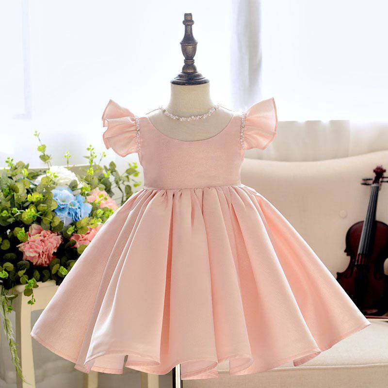 The Pearl Baby girl dress in Pink | Little Bedouin The Pearl Baby girl dress in Pink | Little Bedouin