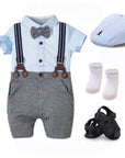 Boys Gentleman Suit Overalls - LITTLE BEDOUIN