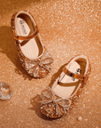 silver Glittering little girl baby shoes for party and wedding shoes حذاء اطفال للحفلات