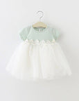baby summer girl occasion dress for special short sleeve daily baby outwear dress
صيفي فستان يومي