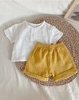 طقم اولاد | طقم صيفي اطفال
3-12 اشهر
baby boy cloth set top short summer cloth