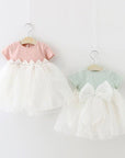 baby summer girl occasion dress for special short sleeve daily baby outwear dress
صيفي فستان يومي