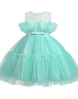 baby girl occasion dresses for special short sleeve pink color with detail
