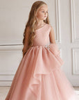 pink girl wedding dress by mona by Little Bedouin