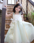baby girl white dress for birthday wedding فساتين اطفال بنات فخمه