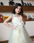 baby girl white dress for birthday wedding فساتين اطفال بنات فخمه