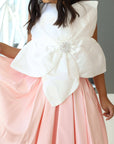 elegant and stylish dress for little girls and children in pink, فستان اطفال للحفلات