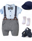 Boys Gentleman Suit Overalls - LITTLE BEDOUIN