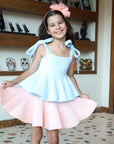 occasions or everyday wear dress for little girl and toddlers in pink and blue, toddler, kids wear Dresses