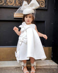 baby girl white dress for birthday wedding فساتين اطفال بنات فخمه