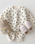 white toddler child Sweater Casual Suit