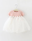 baby summer girl occasion dress for special short sleeve daily baby outwear dress
صيفي فستان يومي