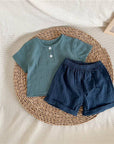 طقم اولاد | طقم صيفي اطفال
3-12 اشهر
baby boy cloth set top short summer cloth