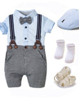 Boys Gentleman Suit Overalls - LITTLE BEDOUIN