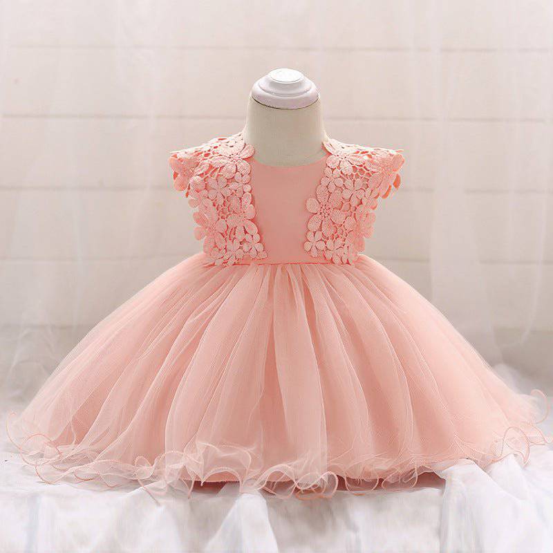 baby pink crochet dress Claim To Love Crochet Dress in Pink