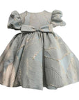 gray girl dress golden leaf style exquisite elegance sophistication special occasions