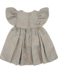 gray girl dress golden leaf style exquisite elegance sophistication special occasions
