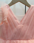 Luxury pink girl Dress فستان اطفال راقي فخم