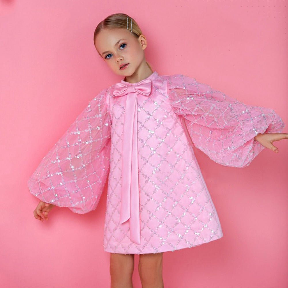 Baby Girl luxury Dress in Pink LITTLE BEDOUIN