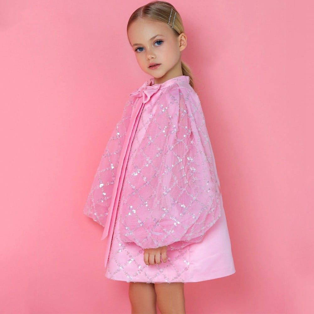 babygirl pink dress Baby Girl luxury Dress in Pink Pink / 130cm 5-6 YEARS