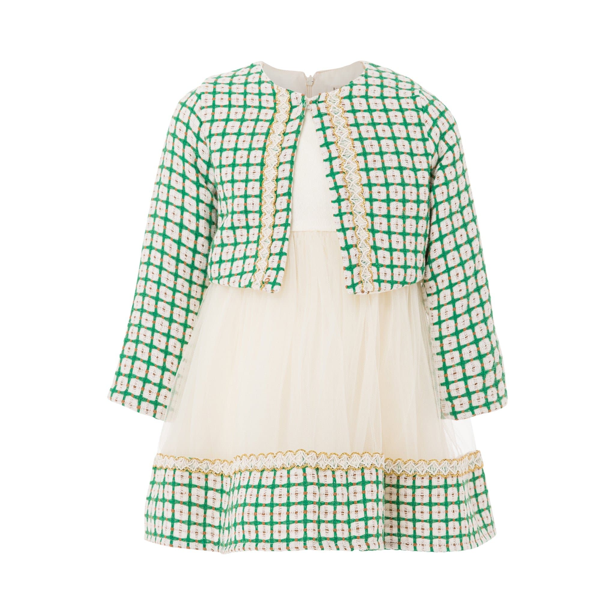 Chic Little Girl Dress in Green – LITTLE BEDOUIN