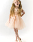 girls minimalist elegant party dress clean design occasion wear