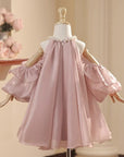 baby girl occasion dress in pink, girls party dress, girls designer dress