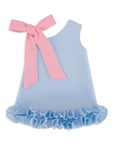 luxury blue fun occasion girl dress