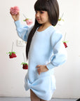playful fashion joyful charm, everyday adventures, stylish girl dress فستان أطفال
