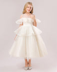 White Girl dress فساتين اطفال فخمه baby dress