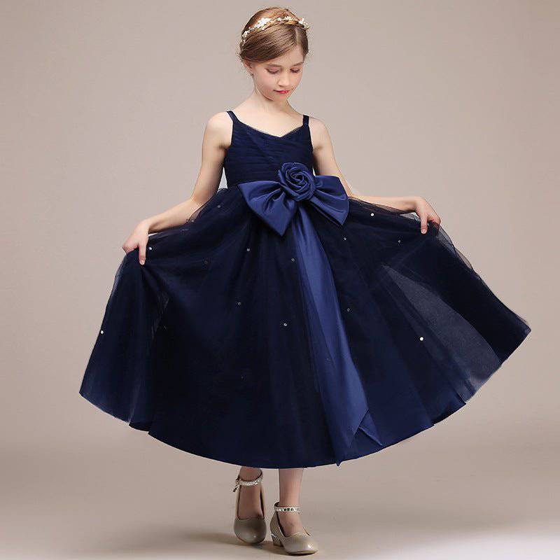 Navy Blue Dress for young Girl 