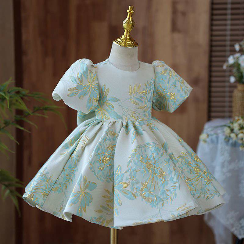  baby girl occasion dress for special long sleeve فستان يومي