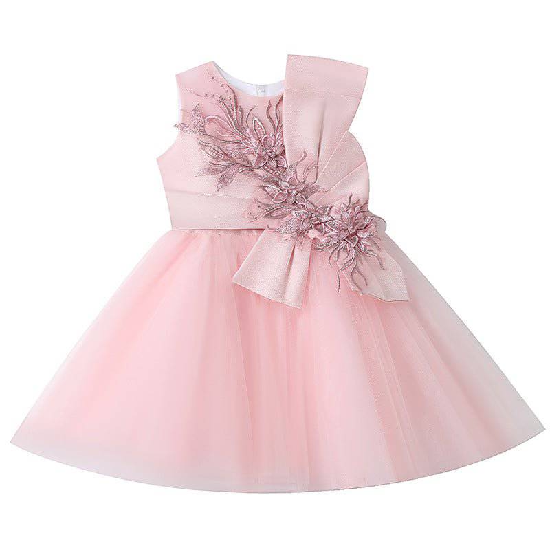 Fashionable Girl Dress in pink - LITTLE BEDOUIN - baby dress فستان اطفال