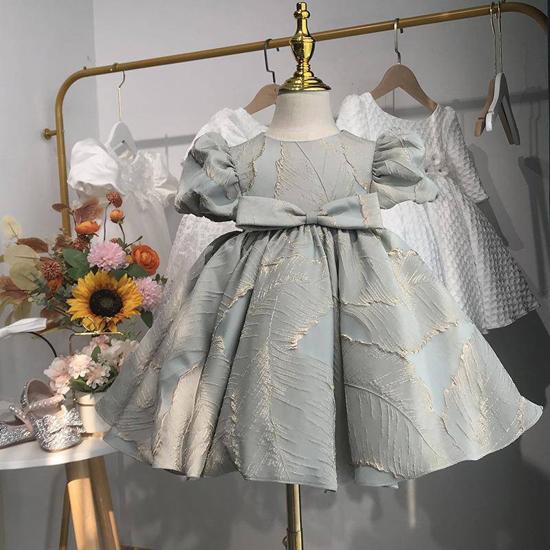 gray girl dress golden leaf style exquisite  elegance sophistication special occasions