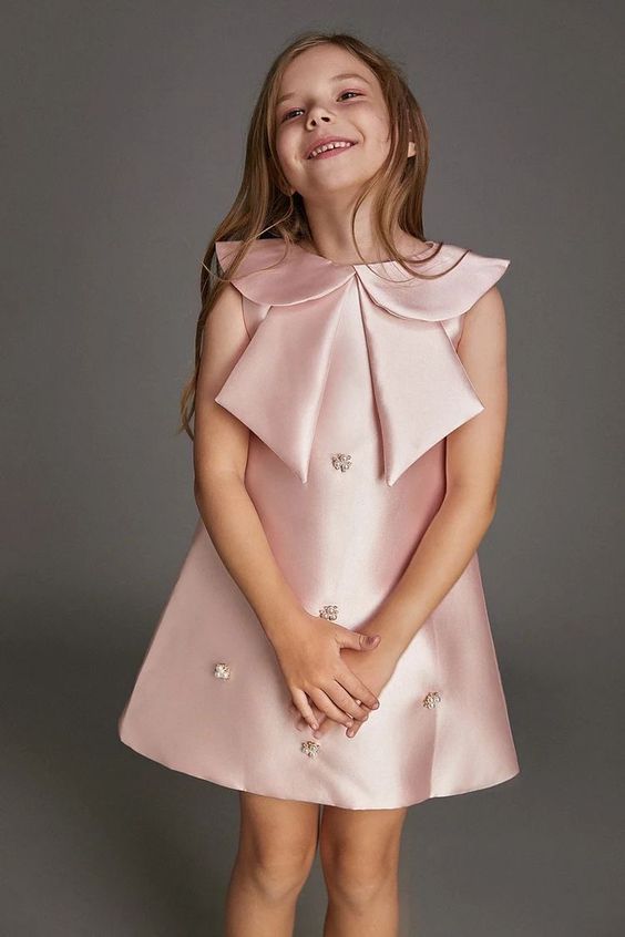 baby girl occasiondress for special long sleeve فستان يومي فخم