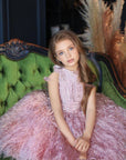 Flower princess Dress Luxury Collection - LITTLE BEDOUIN Pink 110cm LITTLE BEDOUIN