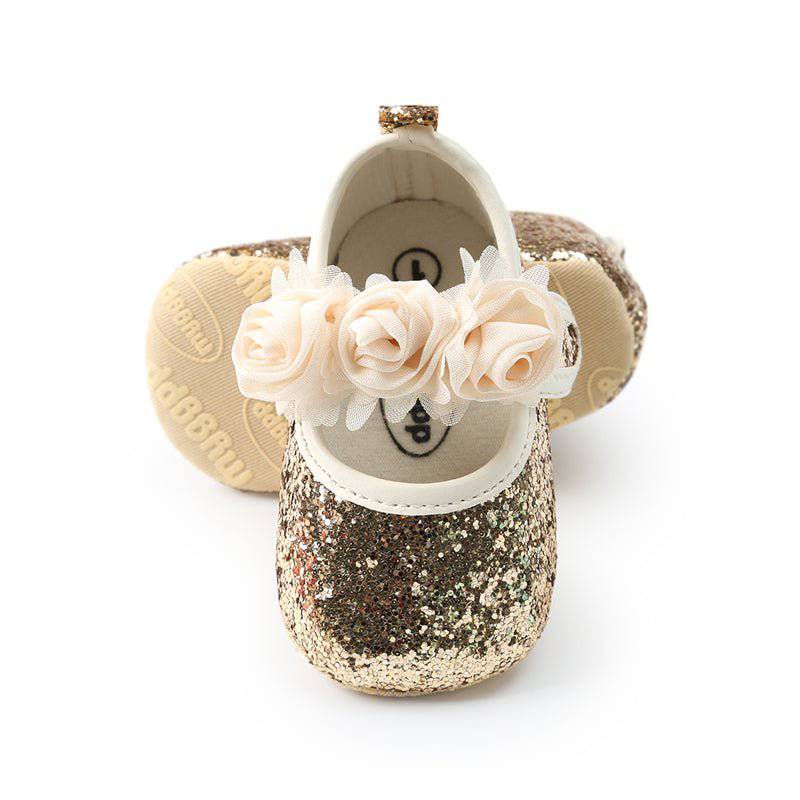 Toddler Glitter shoes - LITTLE BEDOUIN Gold 11cm Shoes
