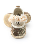 Toddler Glitter shoes - LITTLE BEDOUIN Gold 11cm Shoes